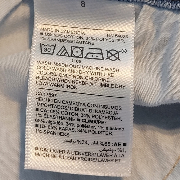 Old Navy 90s The Power Jean Perfect‎ Straight Ankle Bleached Leg Women's Size 8 - Picture 7 of 15